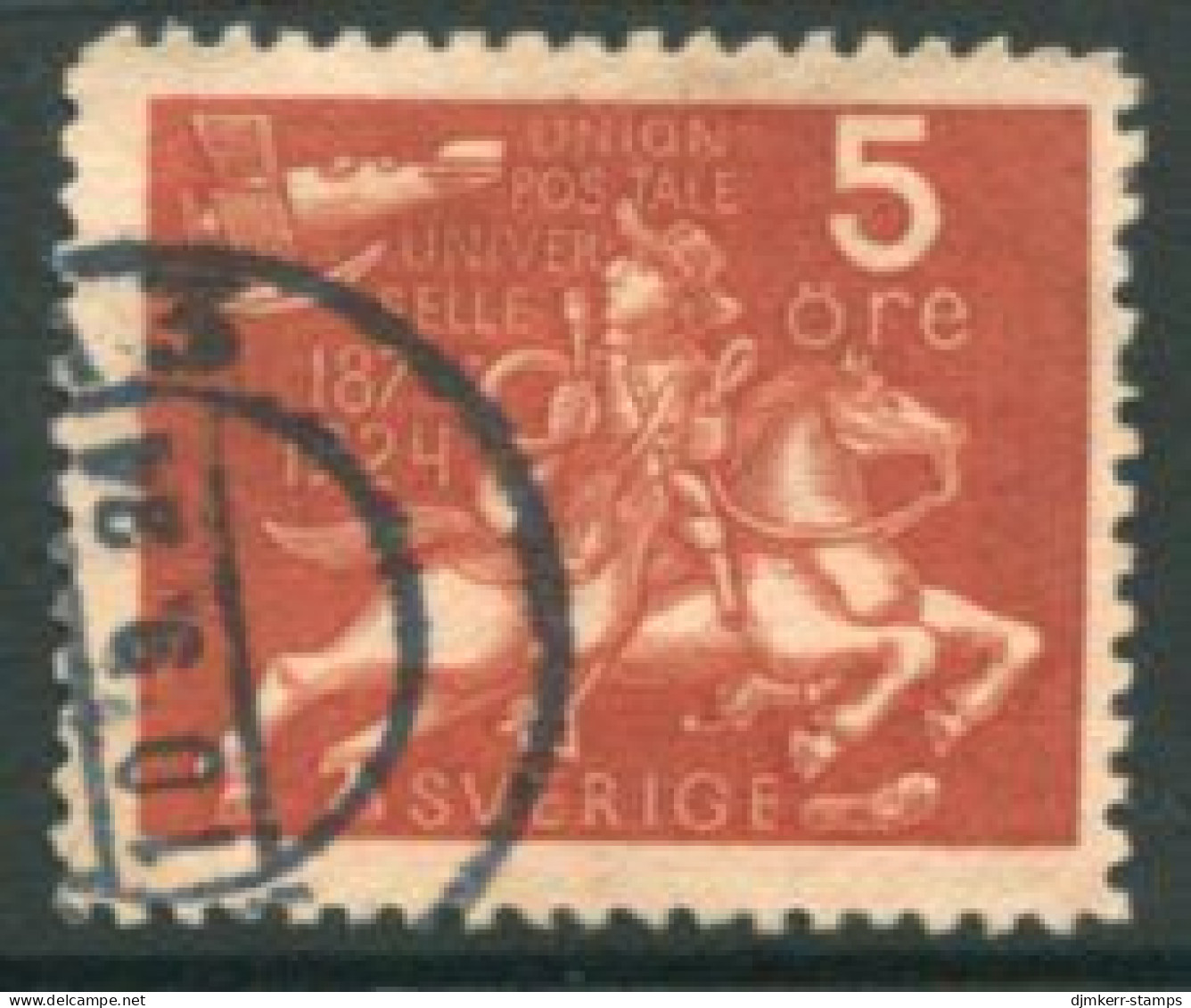 SWEDEN 1924  World Postal Union 5 öre Used  Michel 159 - Gebraucht
