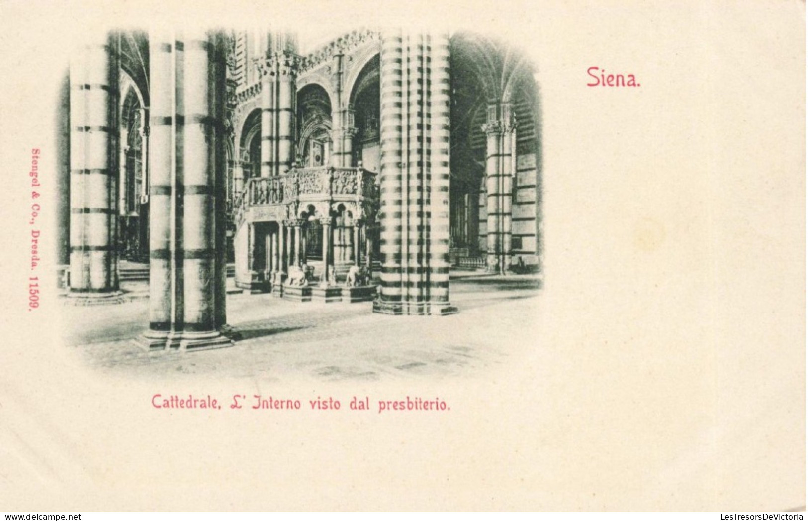 ITALIE - Siena - Cattedrale - L'interno Visto Dal Presbiterio - Carte Postale Ancienne - Siena