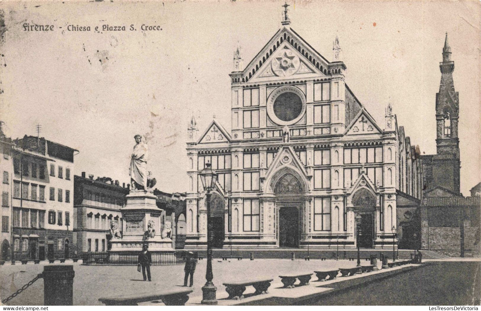 ITALIE - Firenze - Chiesa E Piazza S. Croce - Carte Postale Ancienne - Firenze (Florence)