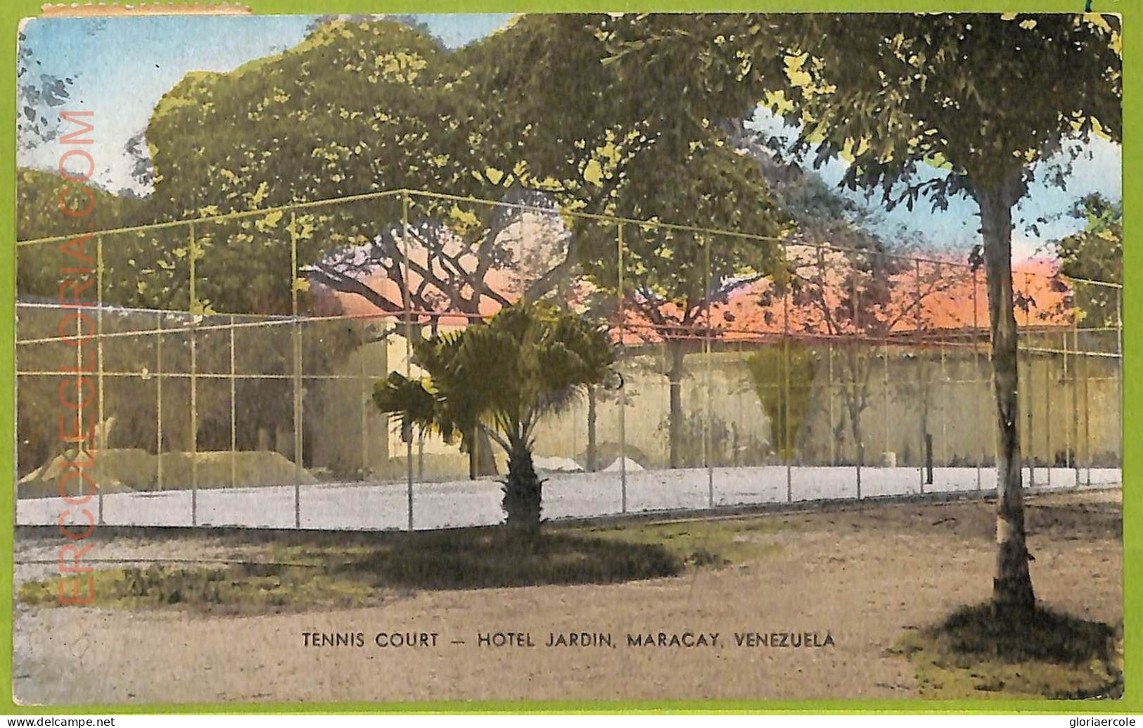 Af3016 -  VENEZUELA - VINTAGE POSTCARD - Maracay - Hotel Jardin - Tennis Court - Venezuela