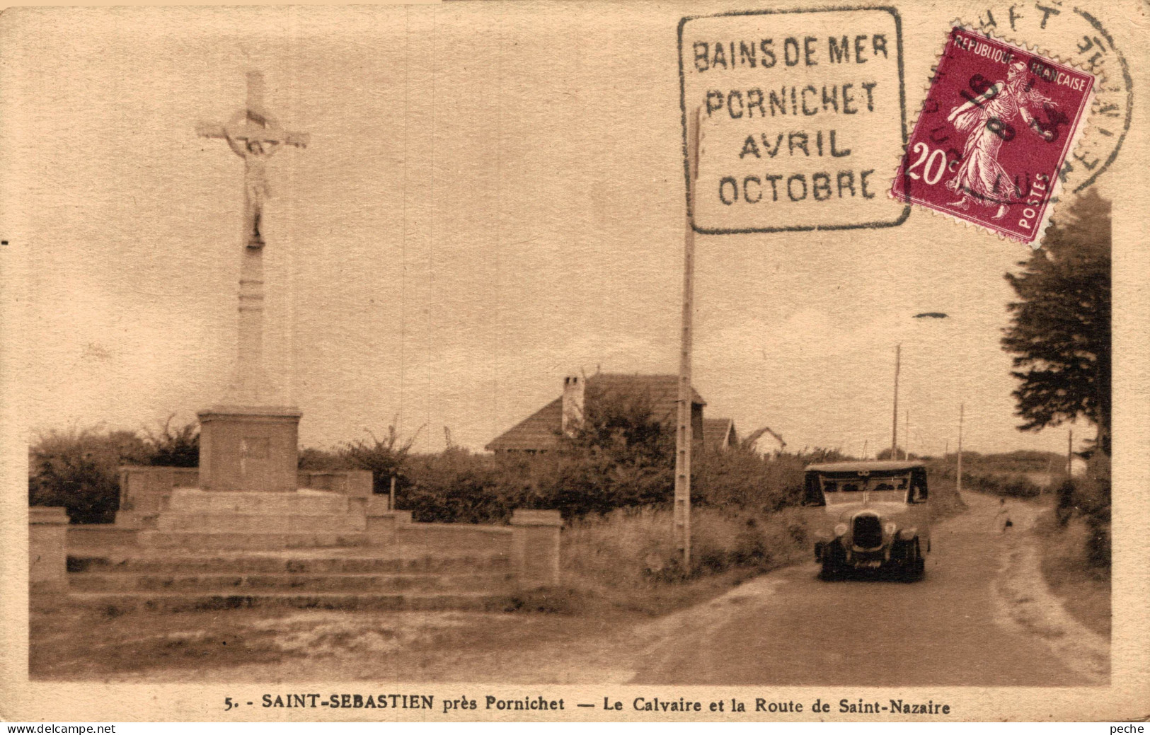 N°109844 -cpa Saint Sébastien -le Calvaire Et La Routge De Saint Nazaire- - Saint-Sébastien-sur-Loire