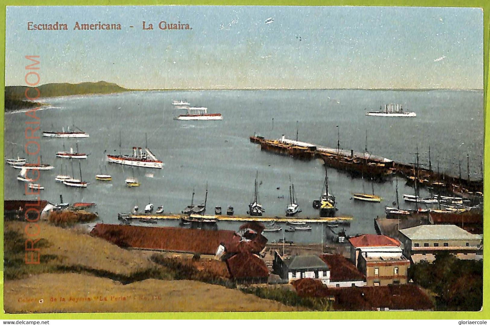 Af3006 -  VENEZUELA - VINTAGE POSTCARD - La Guaira, Escuadra Americana - Venezuela