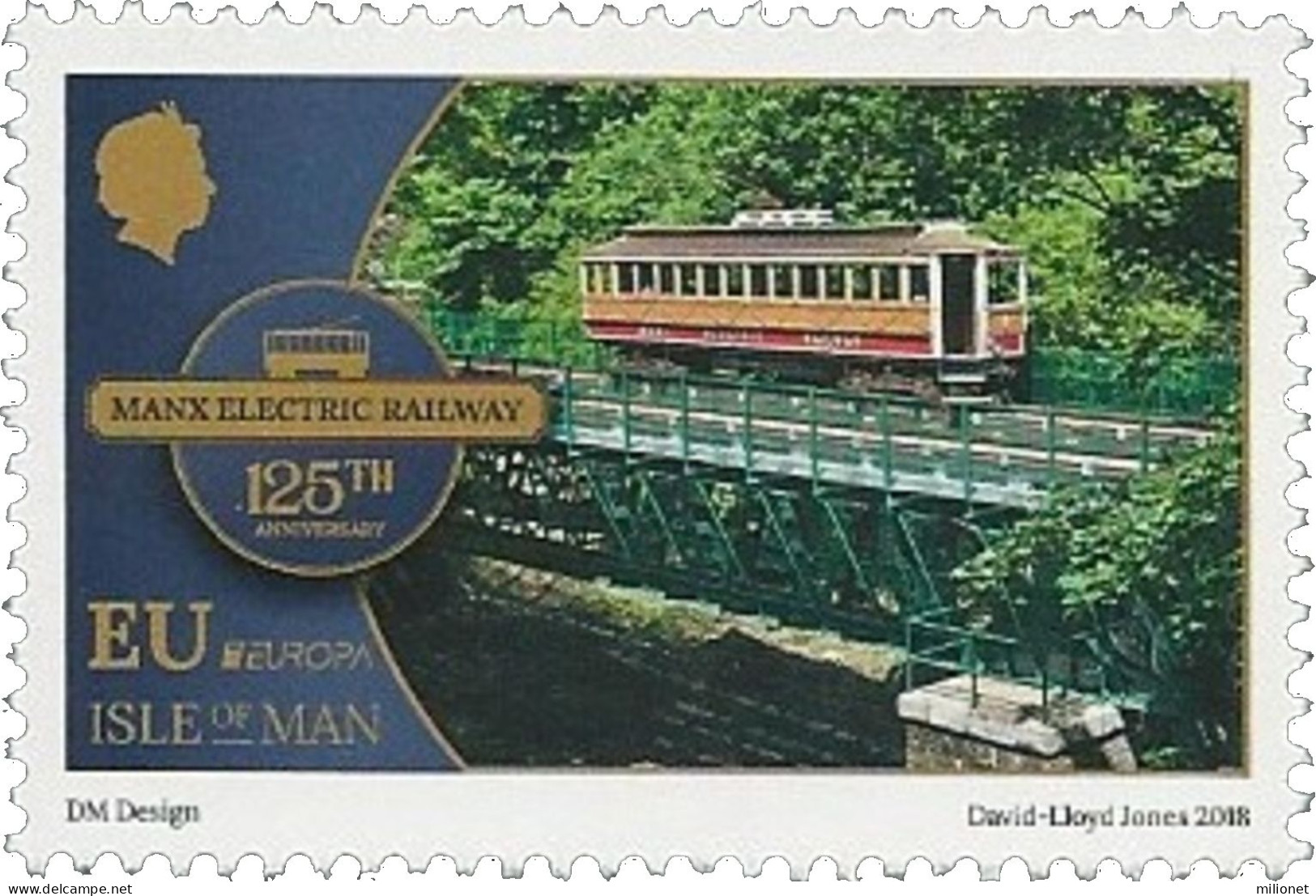 SALE!!! ISLA DE MAN ISLE OF MAN INSEL MAN 2018 EUROPA CEPT BRIDGES 1 Stamp With "EUROPA" Logo MNH ** - 2018