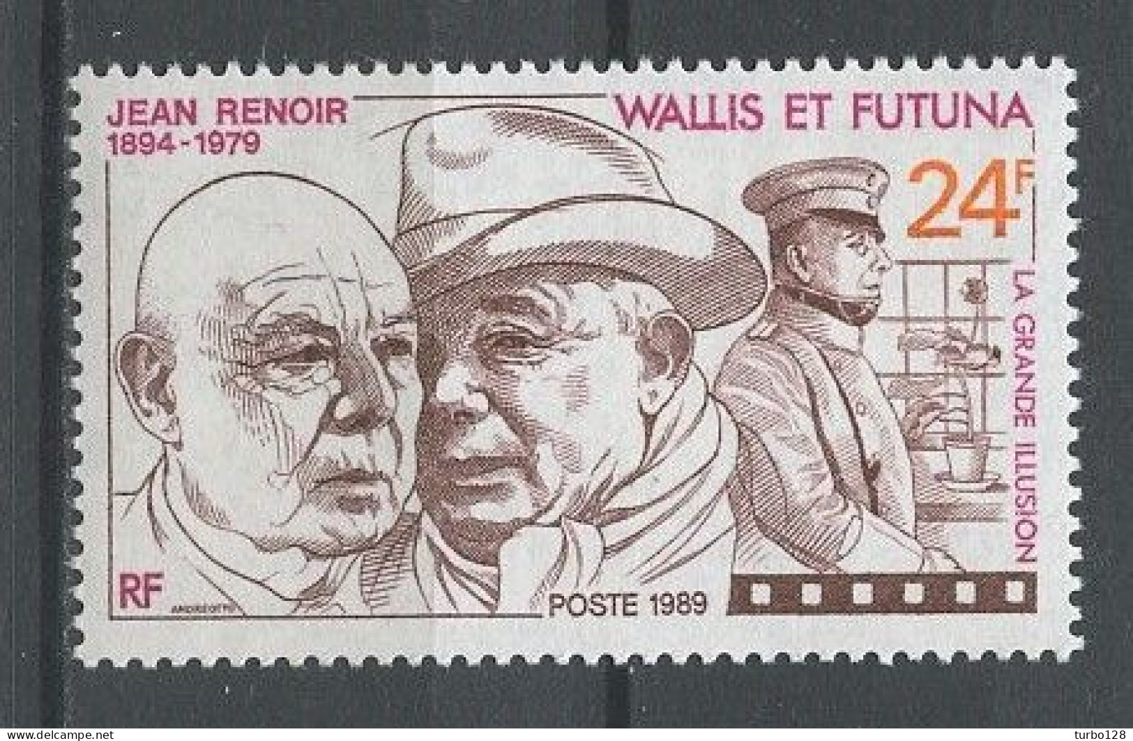 WALLIS FUTUNA 1989 N° 385 ** Neuf MNH Superbe C 1.65 € Jean Renoir Cinéma Eric Von Sroheim La Grande Illusion - Neufs