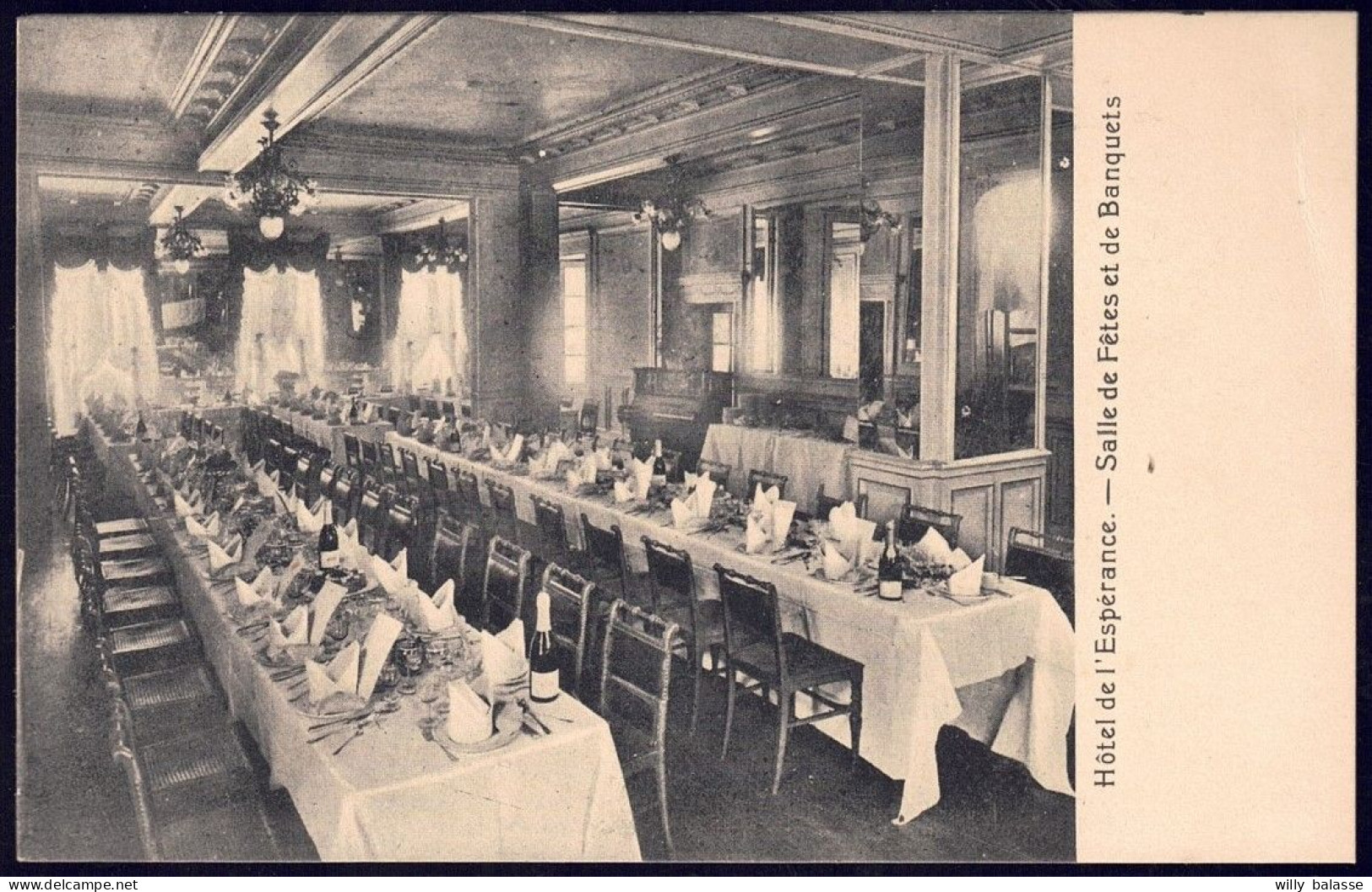 +++ CPA - BRUSSEL - BRUXELLES - Publicité Hôtel De L'Espérance - Salle De Fêtes Et Banquets // - Cafés, Hotels, Restaurants