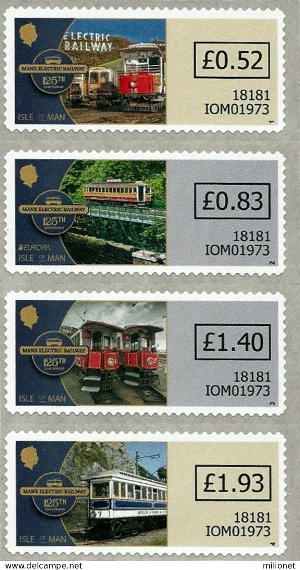 SALE!!! ISLA DE MAN ISLE OF MAN INSEL MAN 2018 EUROPA CEPT BRIDGES ATM Labels (4 Values) MNH ** - 2018