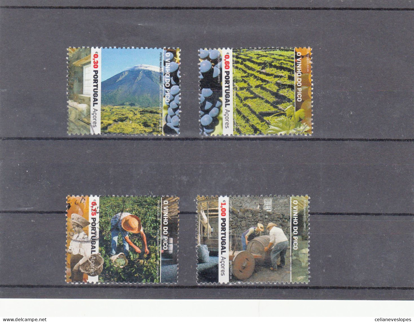 Portugal, (102), Vinho Do Pico - Açores, 2006, Mundifil Nº 3463 A 3466 Used - Used Stamps