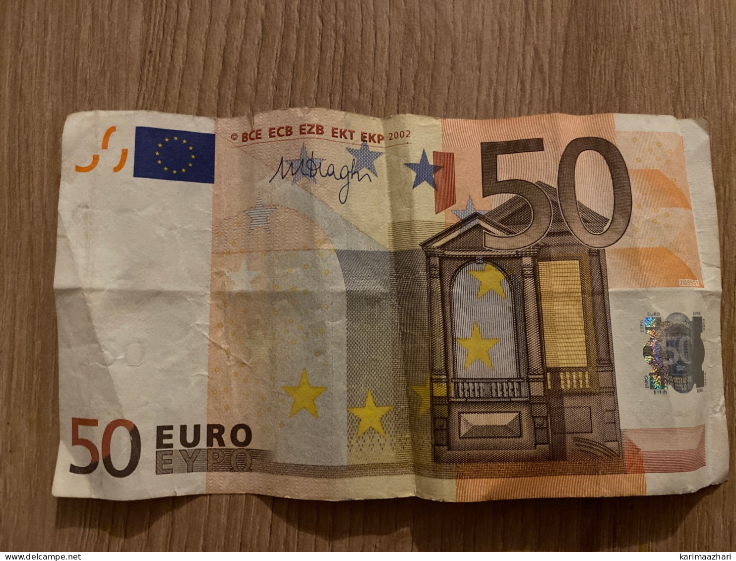 Billet 50 Euro Année 2002 - 50 Euro