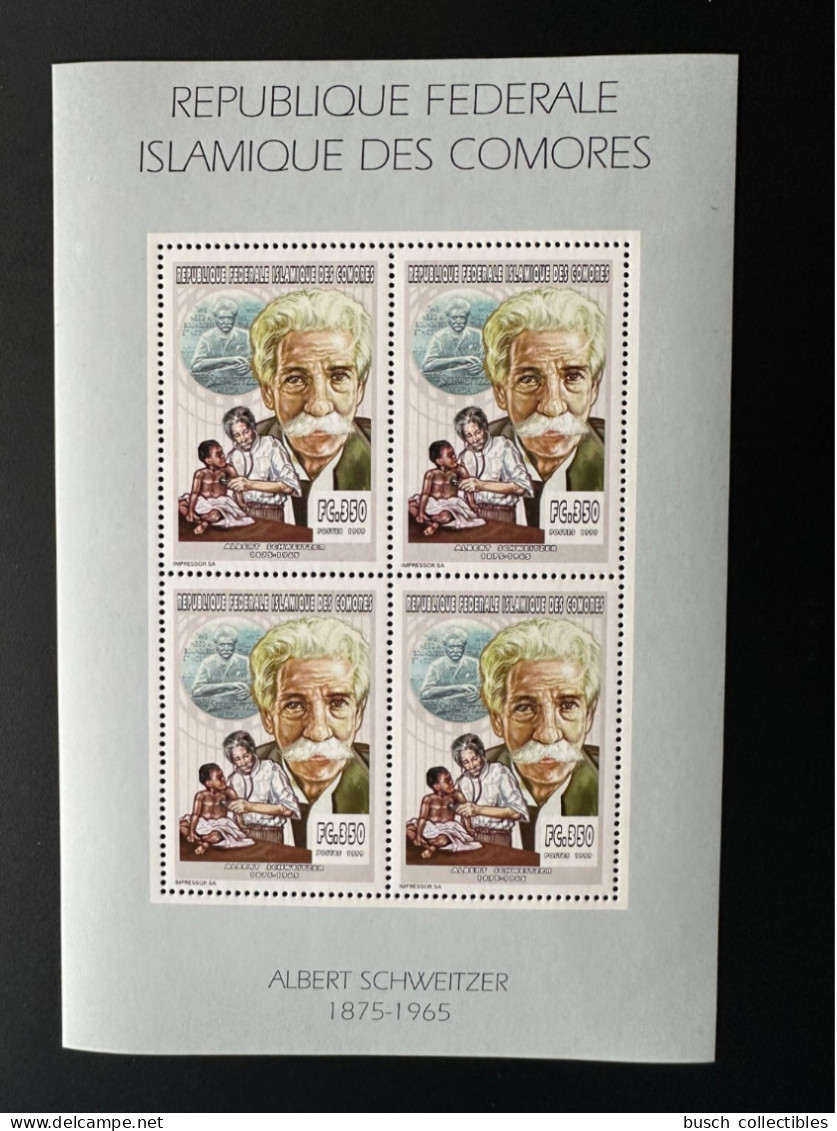 Comores Comoros Komoren 1999 YT 1117 Albert Schweitzer - Komoren (1975-...)