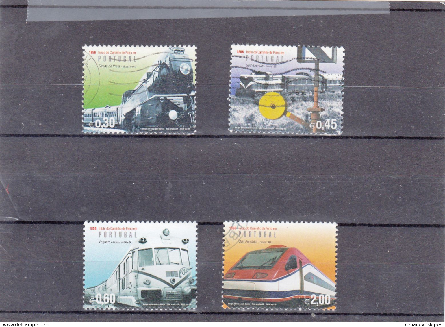 Portugal, (105), Inicio Dos Caminhos De Ferro, 2006, Mundifil Nº 3473 A 3478 Used - Used Stamps