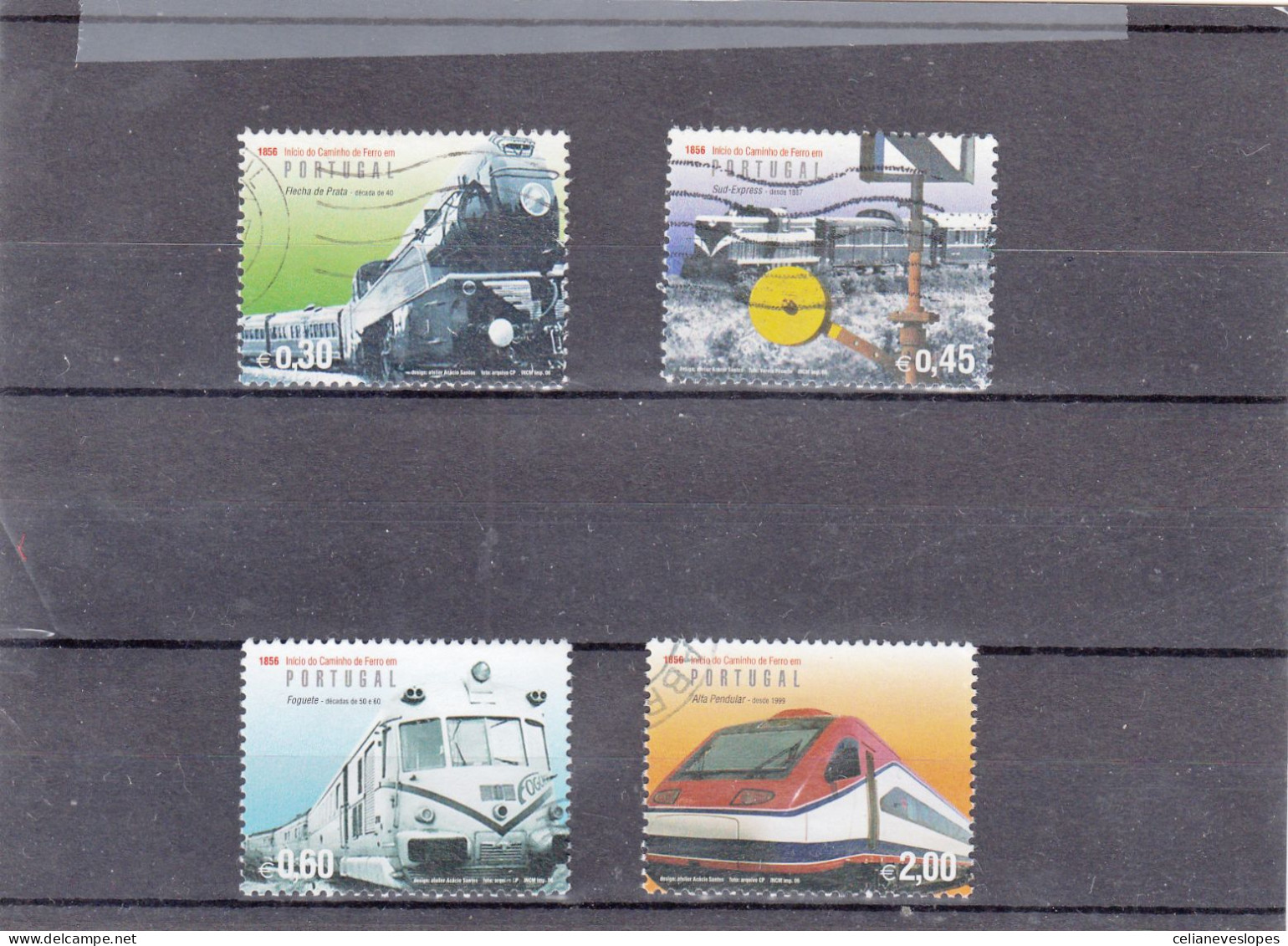 Portugal, (105), Inicio Dos Caminhos De Ferro, 2006, Mundifil Nº 3473 A 3478 Used - Oblitérés