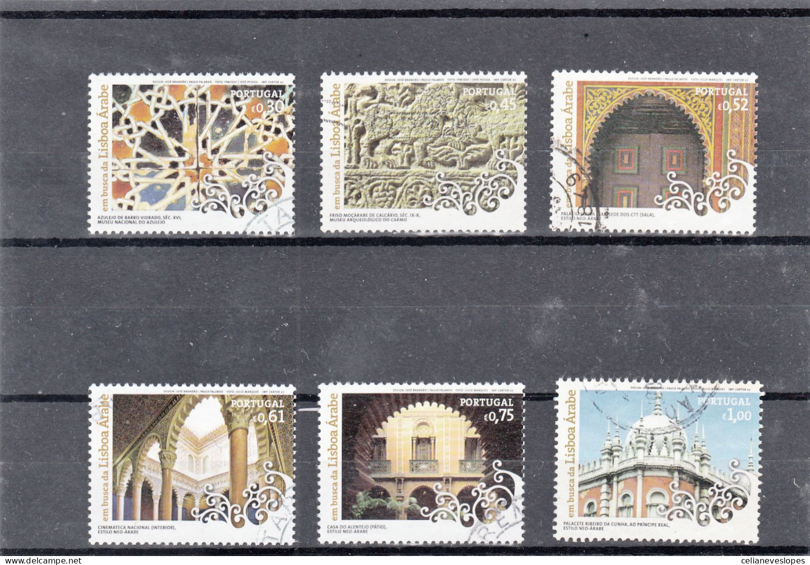 Portugal, (106), Em Busca Da Lisboa Arabe, 2006, Mundifil Nº 3493 A 3498 Used - Used Stamps