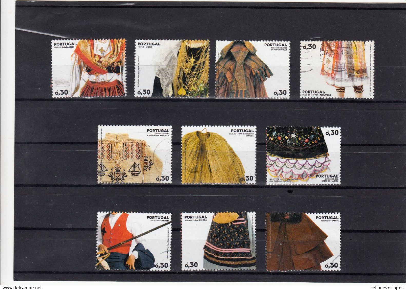 Portugal, (107), Trajes Regionais, 2006, Mundifil Nº 3500 A 3509 Used - Used Stamps