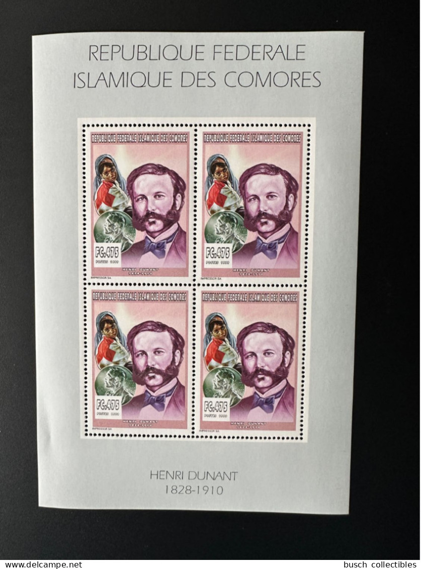 Comores Comoros Komoren 1999 YT 1119 Henri Henry Dunant Croix Rouge Red Cross - Rotes Kreuz