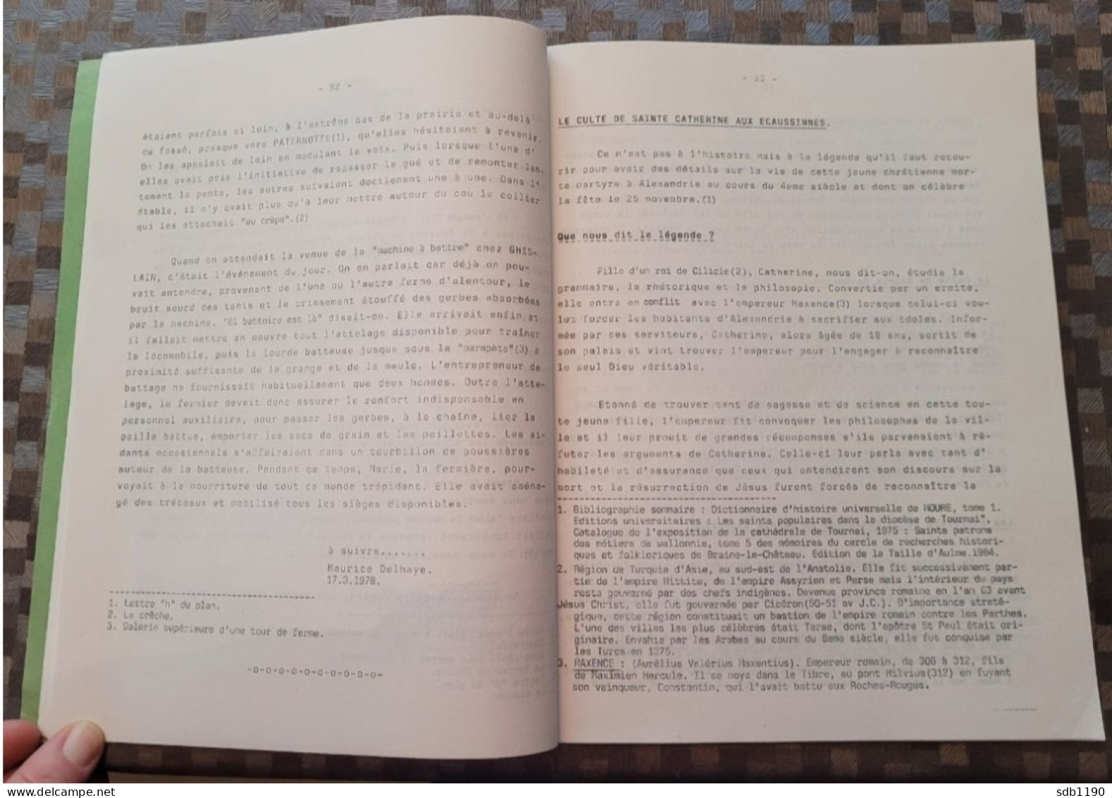 Le Val Vert - Bulletin Trimestriel Du Cercle D'information Et D'histoire Locale Des Ecaussines Et Henripont 4è Trim 1987 - Ecaussinnes