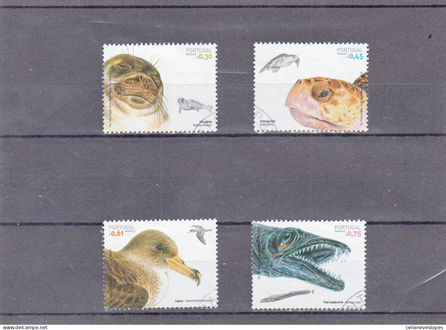 Portugal, (111), Fauna Marinha Da Madeira, 2007, Mundifil Nº 3527 A 3530 Used - Used Stamps