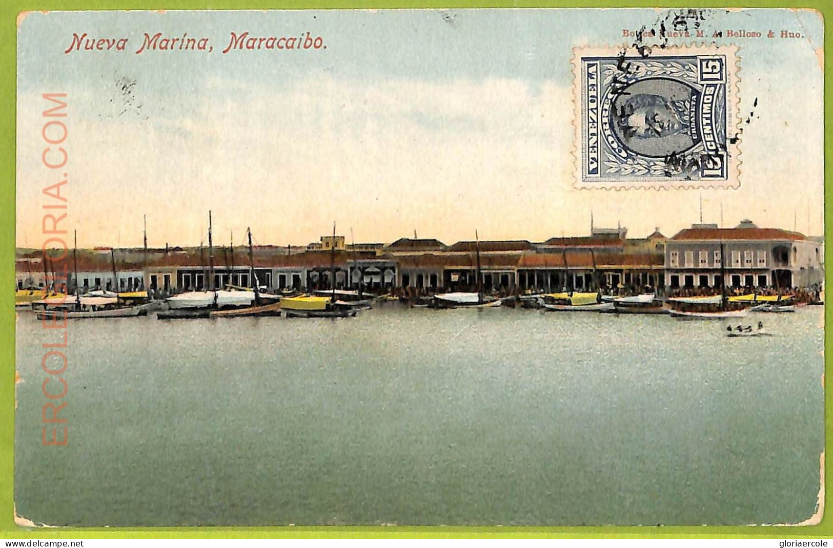Af2985 - VENEZUELA - VINTAGE POSTCARD - Maracaibo, Nueva Marina - 1912 - Venezuela
