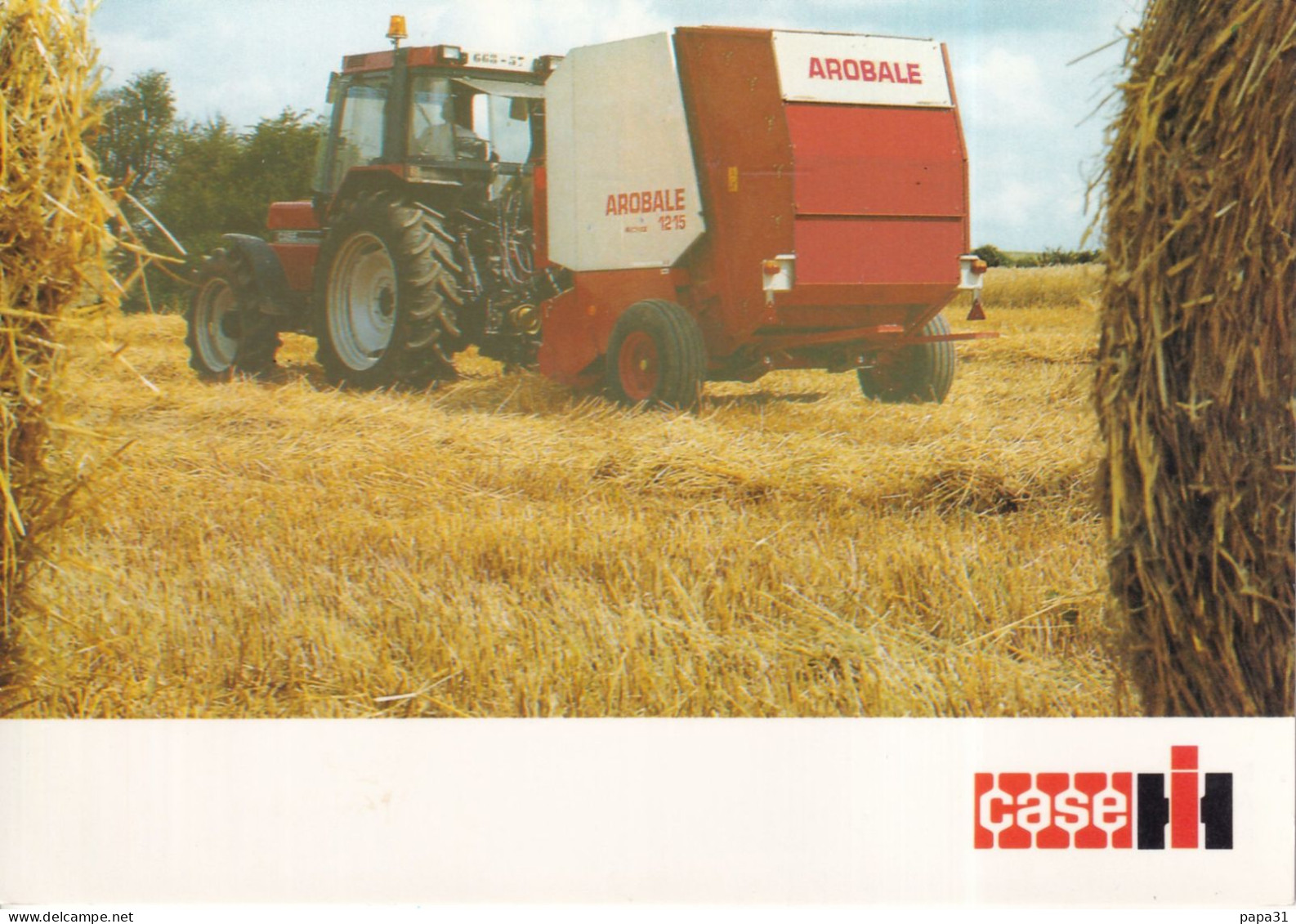 Arobaie CASZ IH 1215S - Ramasseuse Presse à Balles Rondes - Tracteurs