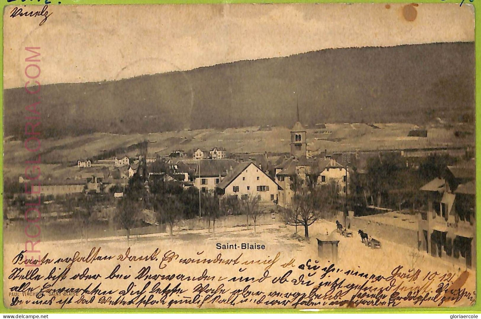 Ad5110 - SWITZERLAND - Ansichtskarten VINTAGE POSTCARD - Saint-Blaise - 1901 - Saint-Blaise