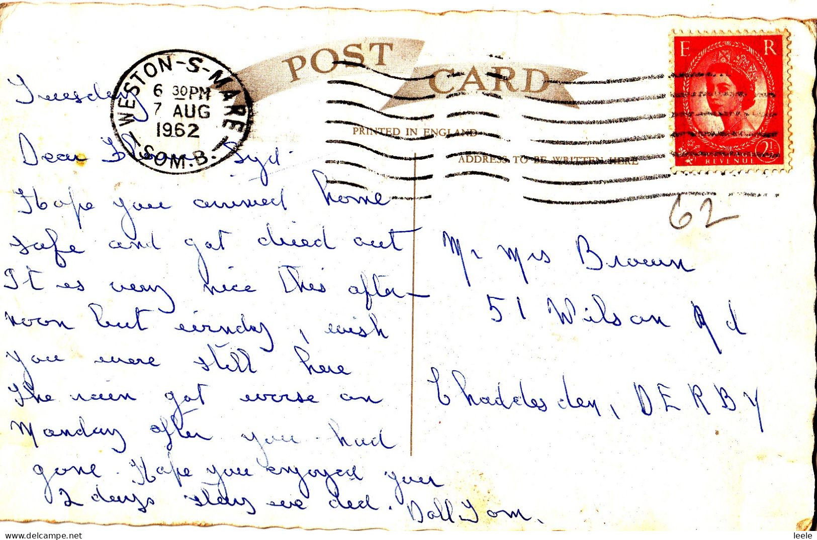 BN72. Vintage Postcard. Madiera Cove. Weston-Super-Mare. Boating Pool. - Weston-Super-Mare