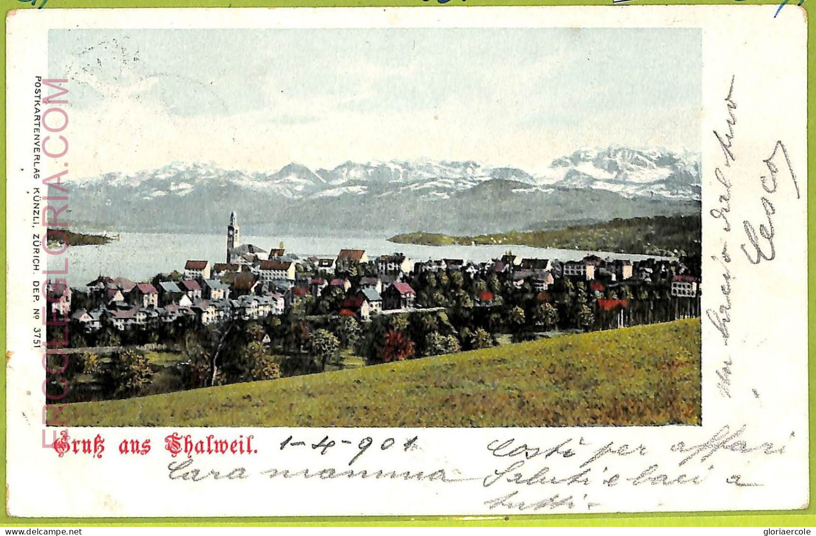 Ad5114 - SWITZERLAND -  Ansichtskarten VINTAGE POSTCARD - Gruss Aus Thalwil-1901 - Thal