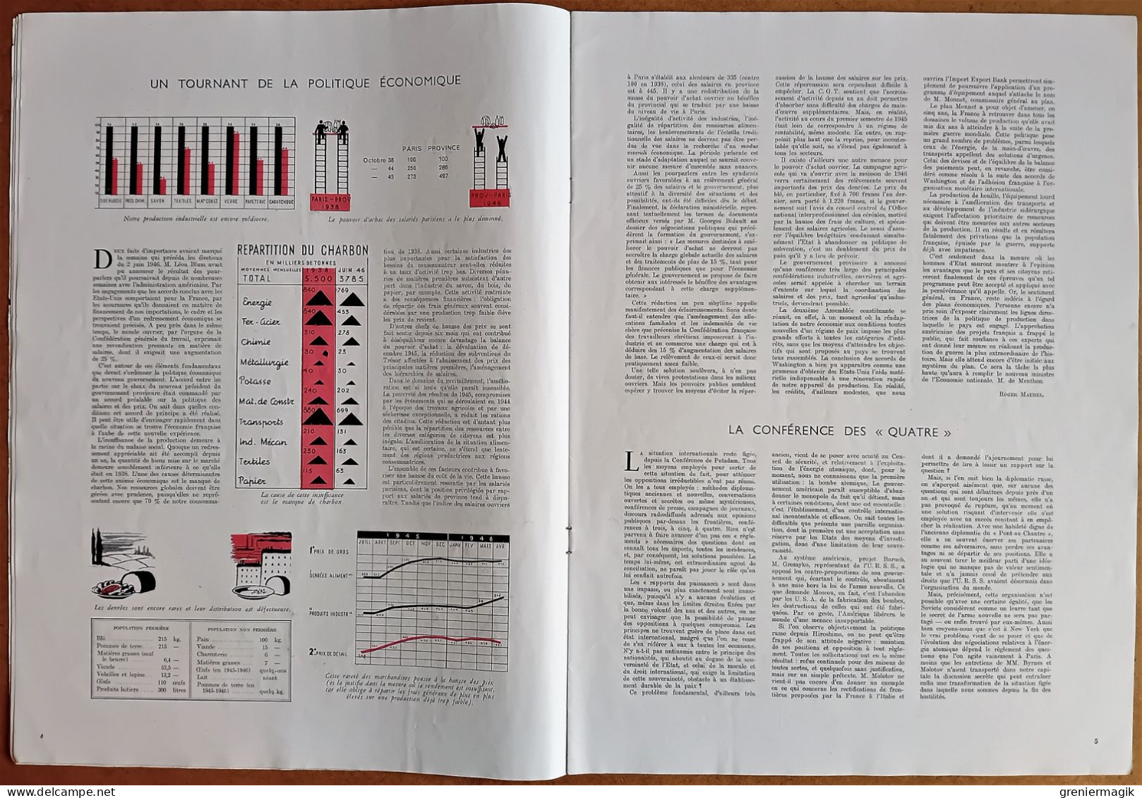 France Illustration N°40 06/07/1946 L'expérience De Bikini (Bombe Atomique)/Ministère Bidault/Grèce/Pays-Bas/Trieste - General Issues