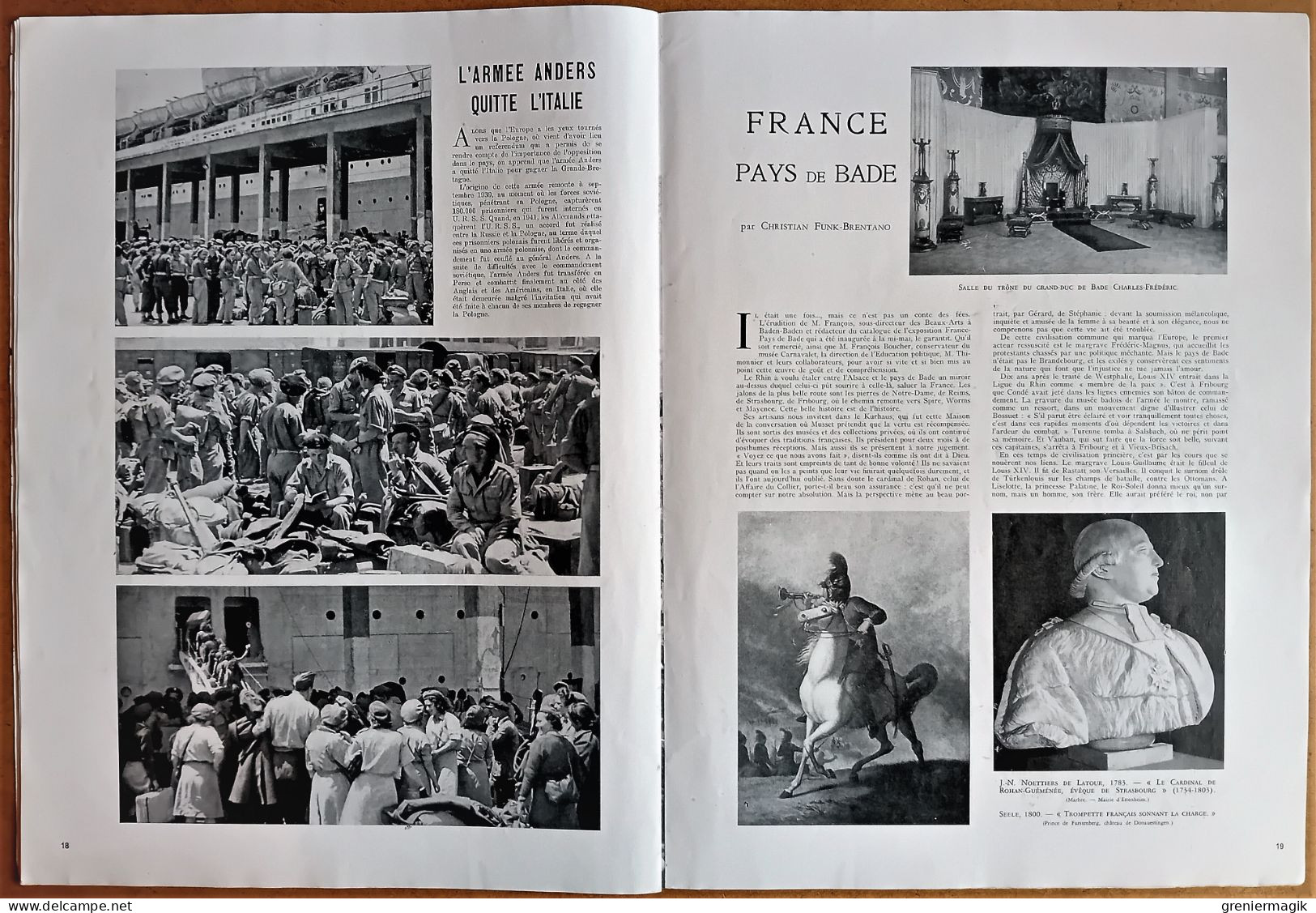 France Illustration N°40 06/07/1946 L'expérience de Bikini (Bombe atomique)/Ministère Bidault/Grèce/Pays-Bas/Trieste