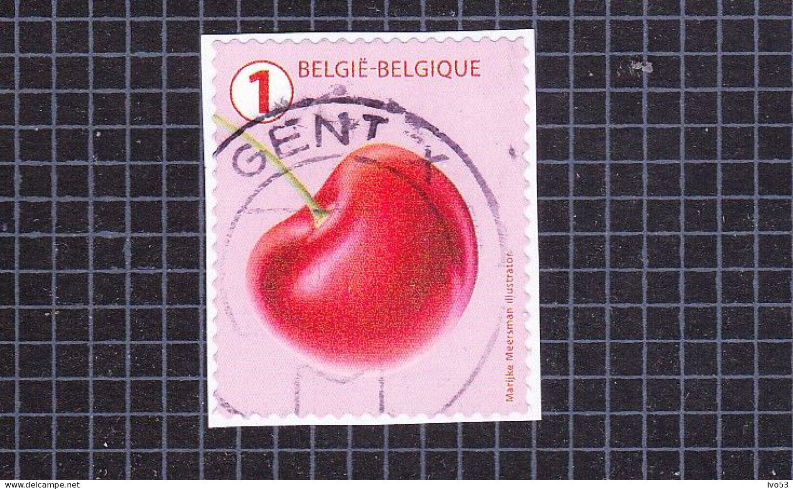 2018 Nr 4802 Gestempeld Op Fragment.Fruit (rolzegels) - Usados