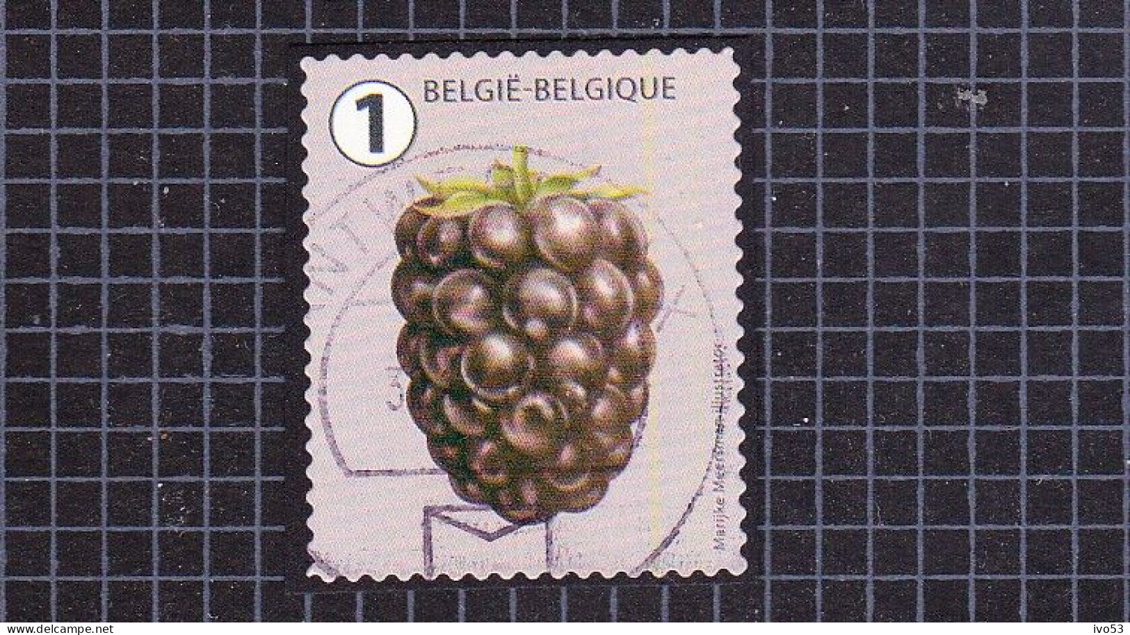 2018 Nr 4808 Gestempeld Op Fragment.Fruit (rolzegels) - Used Stamps