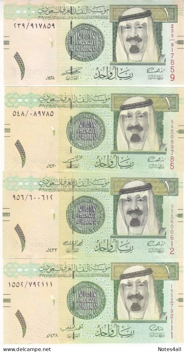 Saudi Arabia 1rial 2007-2009-2012-2016 P-31 A.b.c.d UNC - Saudi-Arabien