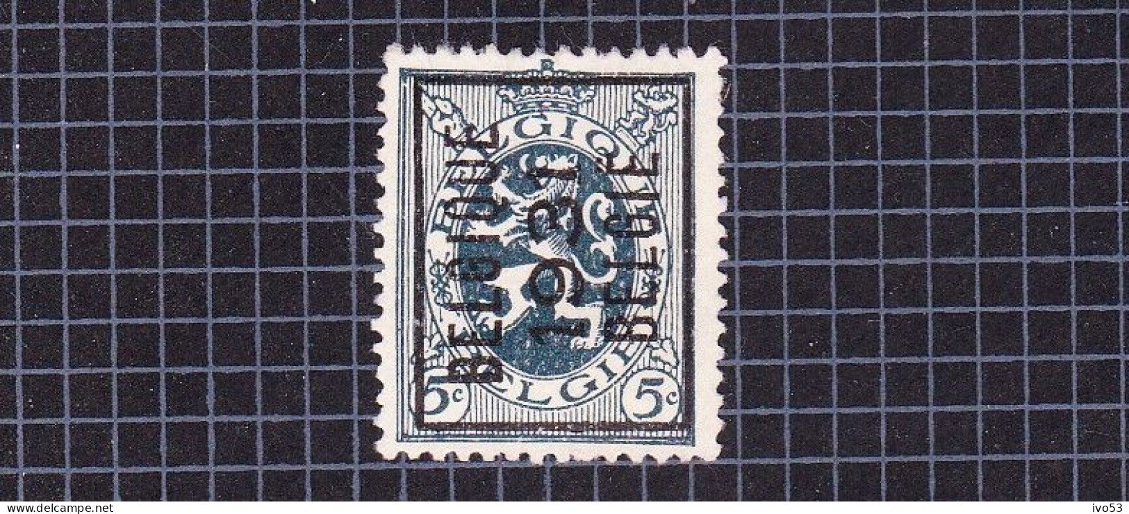 Heraldieke Leeuw:nr 279(*) Zonder Gom,voorafstempeling:Belgique 1931 Belgie. - Typo Precancels 1929-37 (Heraldic Lion)