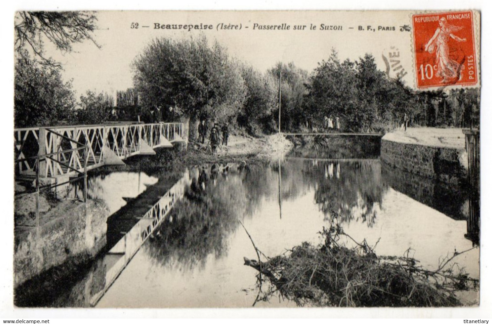 BEAUREPAIRE - 38 - Isère - La Passerelle Sur Le Suzon, Ambulant De Rives à St Rambert - Beaurepaire