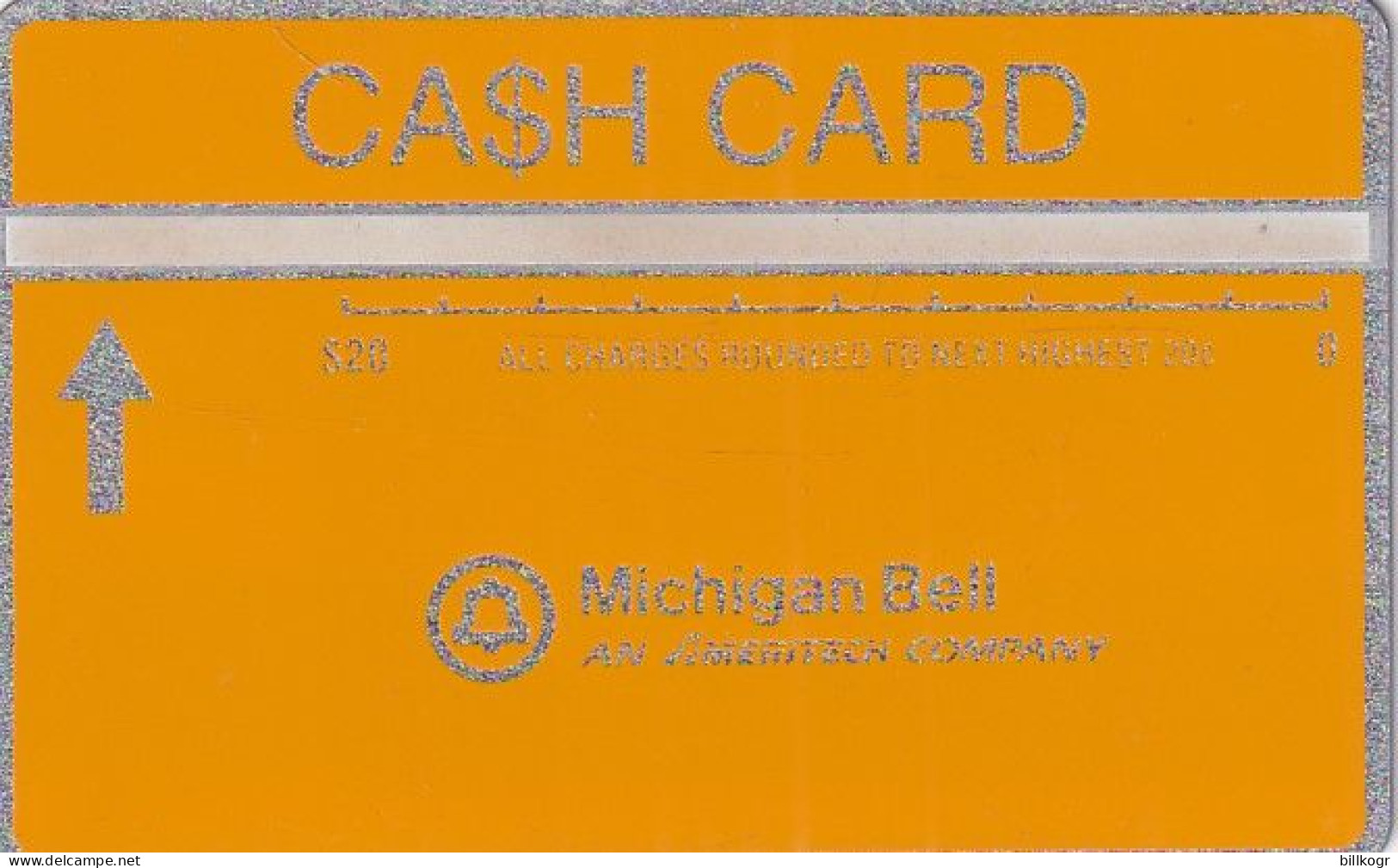 USA(L&G) - Michigan Bell, Yellow Card $20, CN : 710B, Tirage 2500, Mint - [1] Hologrammkarten (Landis & Gyr)