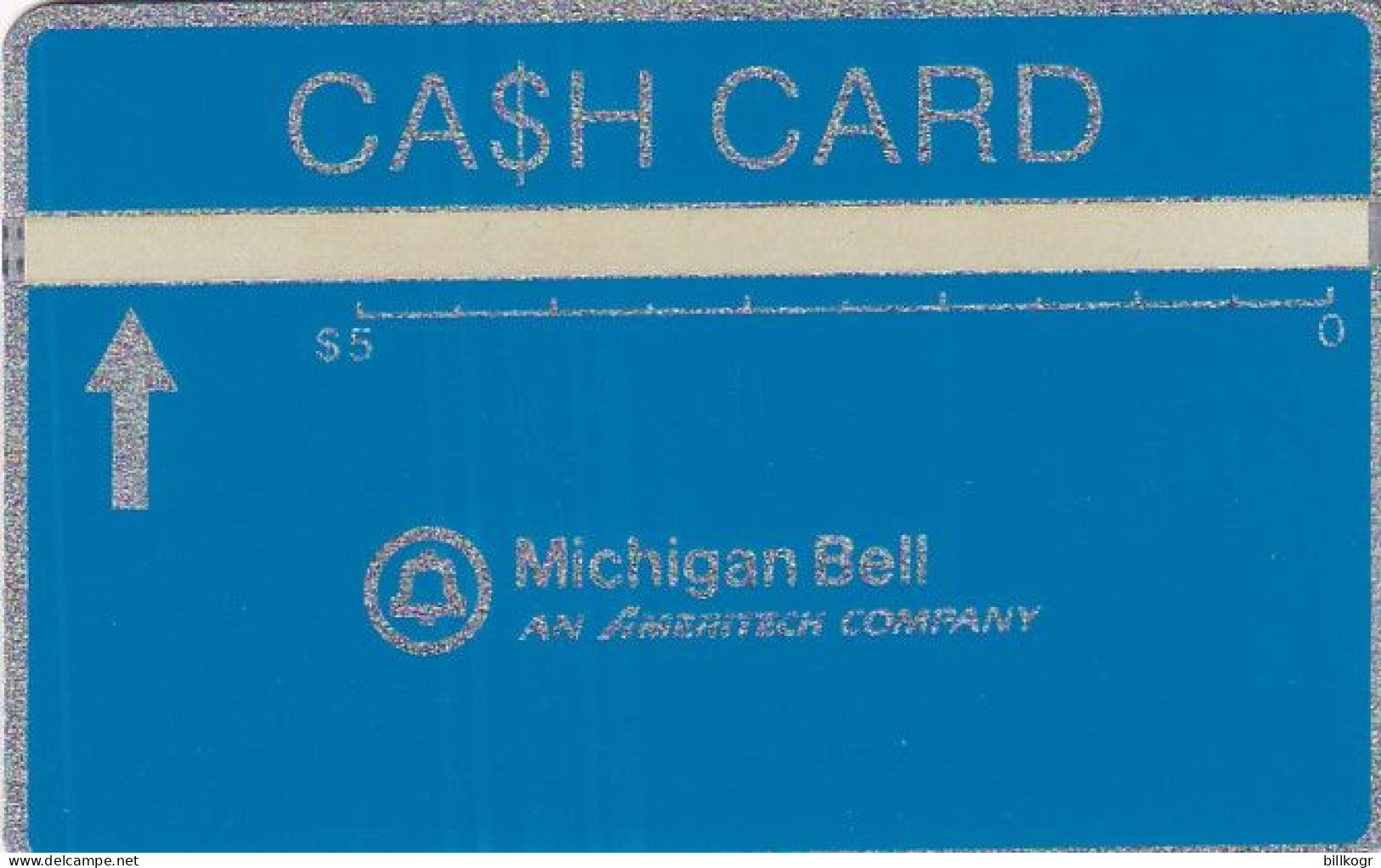 USA(L&G) - Michigan Bell, Blue Card $5, CN : 707B, Tirage 10000, Mint - [1] Hologrammkarten (Landis & Gyr)