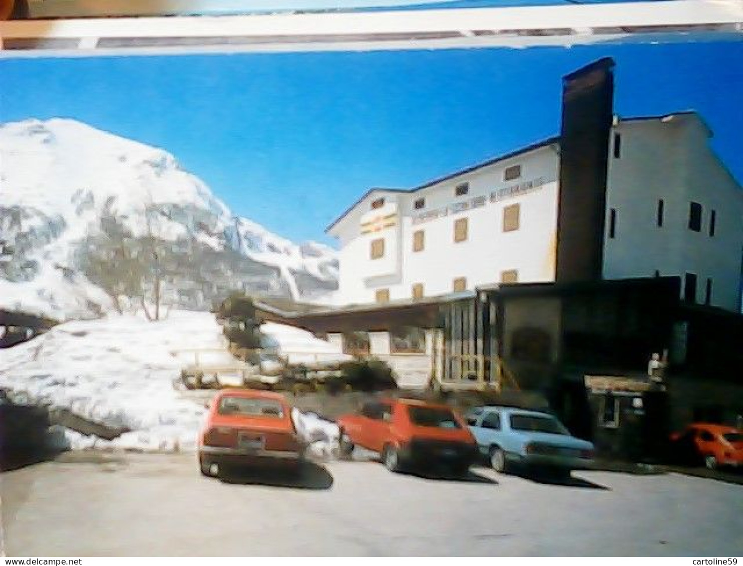 CAMPITELLO  MATESE ALBERGO SCIATORE  AUTO CAR ALFASUD   FIAT RITMO MERCEDES VW KAFER MAGGIOLINO VB1990 JT6174 - Campobasso