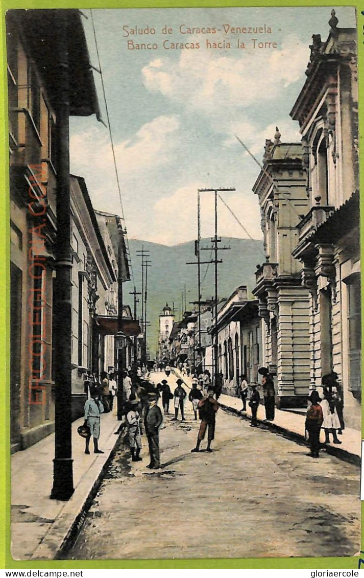 Af2961 - VENEZUELA - VINTAGE POSTCARD - Caracas - Bank - Venezuela