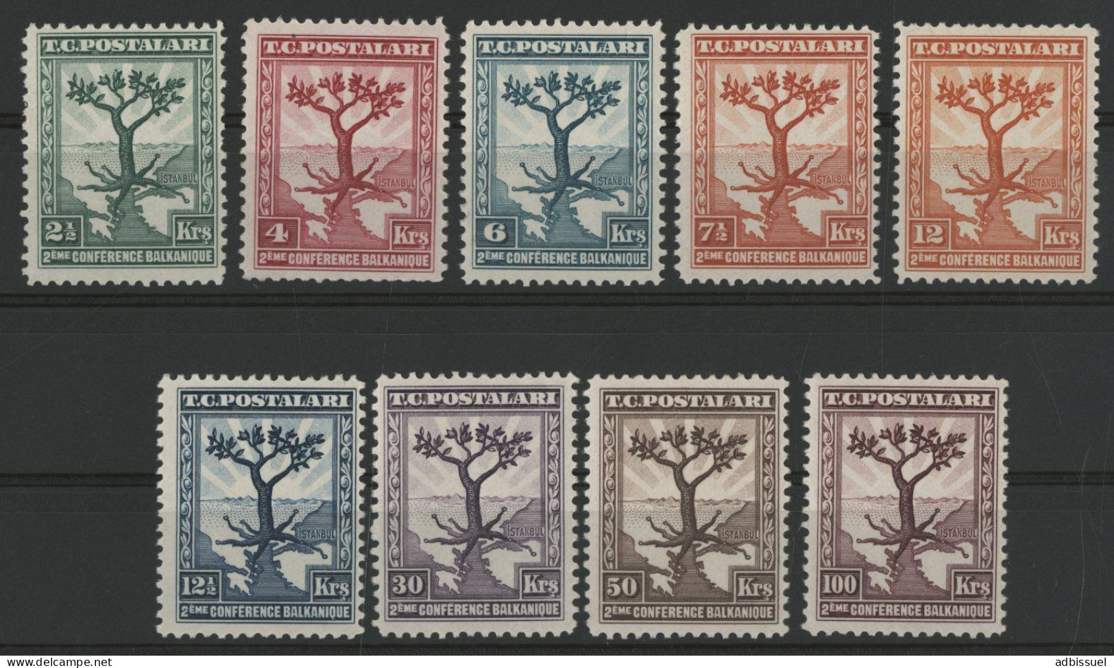 TURQUIE N° 795 à 803 Neufs Sans Charnières ** (MNH) Qualité TB - Unused Stamps