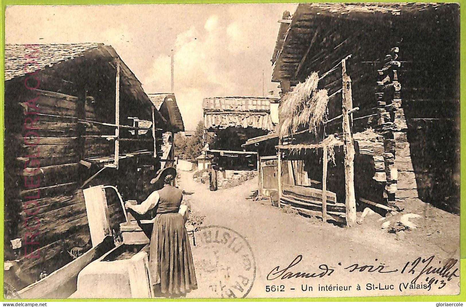 Ad5154 - SWITZERLAND Schweitz - Ansichtskarten VINTAGE POSTCARD - Saint-Luc-1913 - Saint-Luc