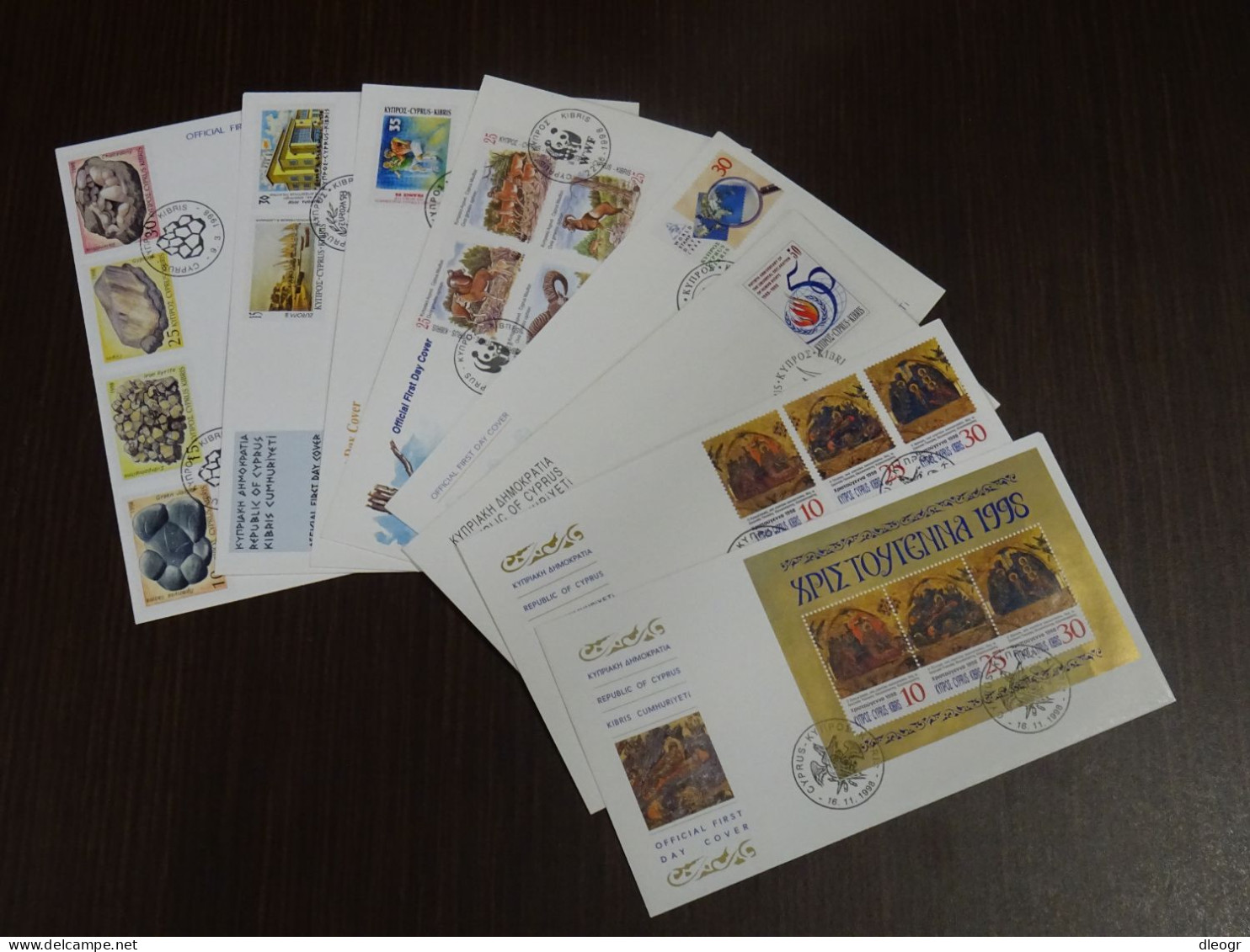 Cyprus 1998 Official Year Set FDC VF - Cartas