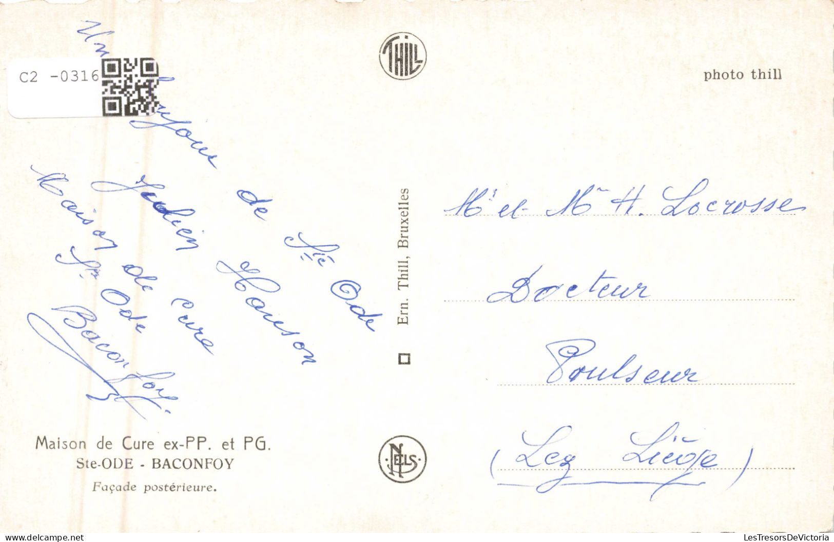 BELGIQUE - Sainte-Ode - Baconfoy - Maison De Cure - Carte Postale Ancienne - Sainte-Ode