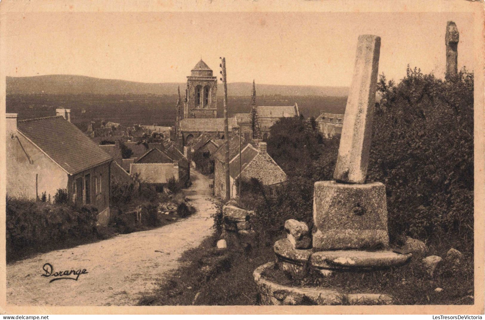 FRANCE - 29 - Locronan - Vue Générale ( Côté Sud ) - Carte Postale Ancienne - Locronan