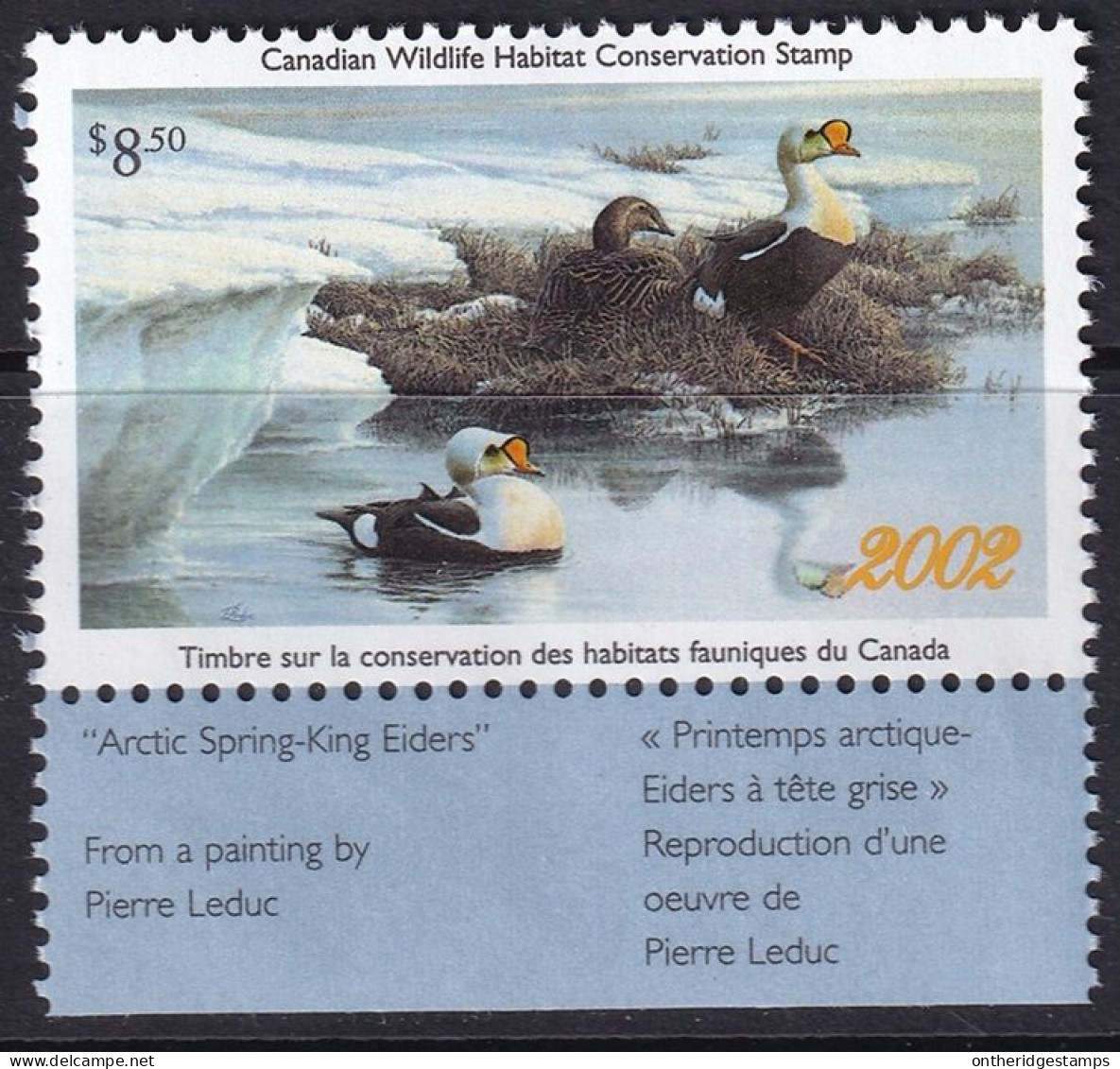 Canada 2002 FWH18  Wildlife Conservation MNH** Some Disturbed Gum - Steuermarken