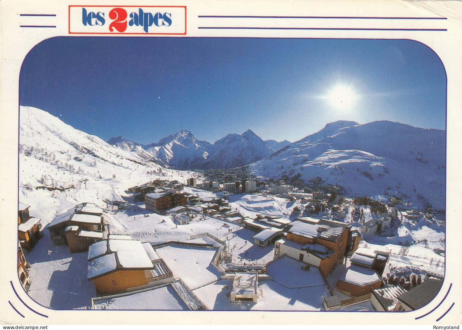 CARTOLINA  DAUPHINE M.1650,RHONE-ALPES,FRANCIA-LES 2 ALPES-TETE DE LAURANOURE M.3328-LA MUZELLE M.3459-VIAGGIATA 1994 - Rhône-Alpes