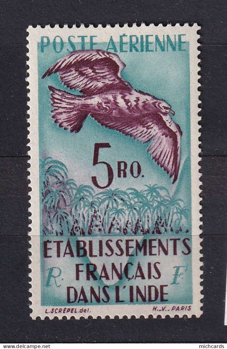 153 INDE Francais 1949 - Y&T A 20 - Oiseau Rapace En Vol - Neuf ** (MNH) Sans Trace De Charniere - Neufs