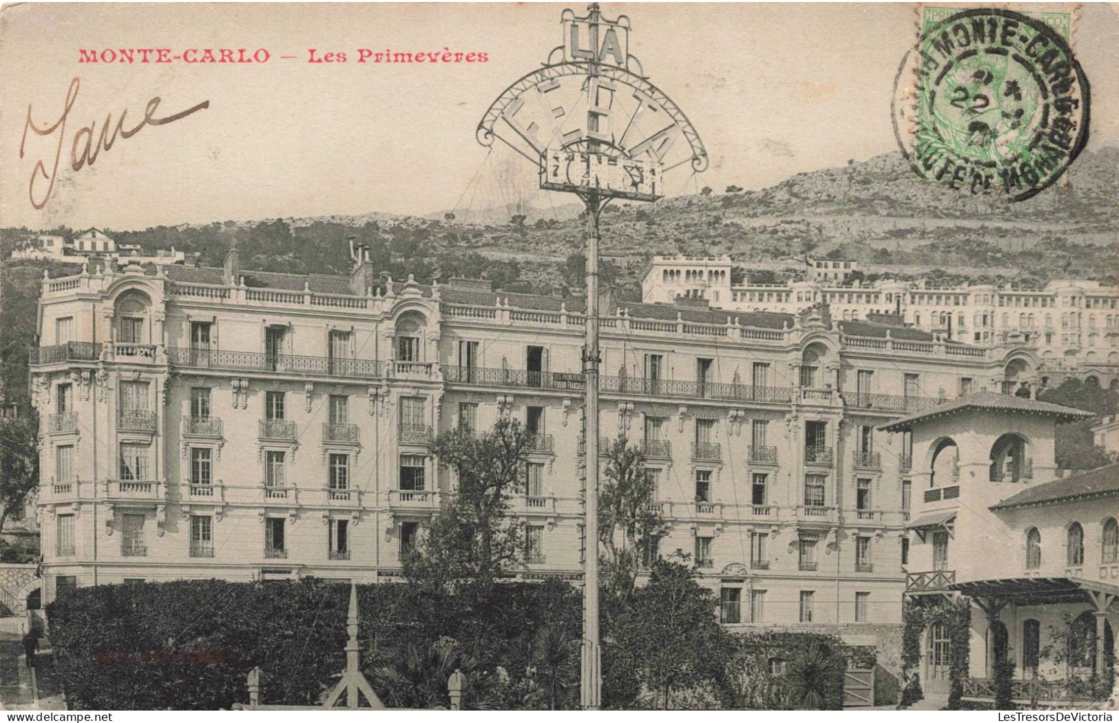 MONACO - Monte-Carlo - Les Primevères - Carte Postale Ancienne - Monte-Carlo