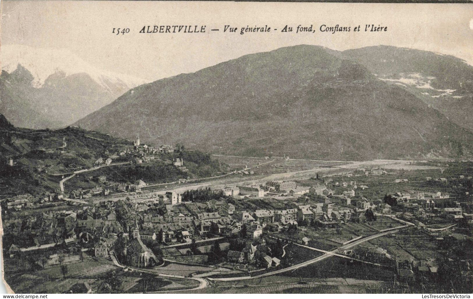 FRANCE - 73 - Albertville - Vue Générale - Au Fond, Conflans Et L'Isère - Carte Postale Ancienne - Albertville