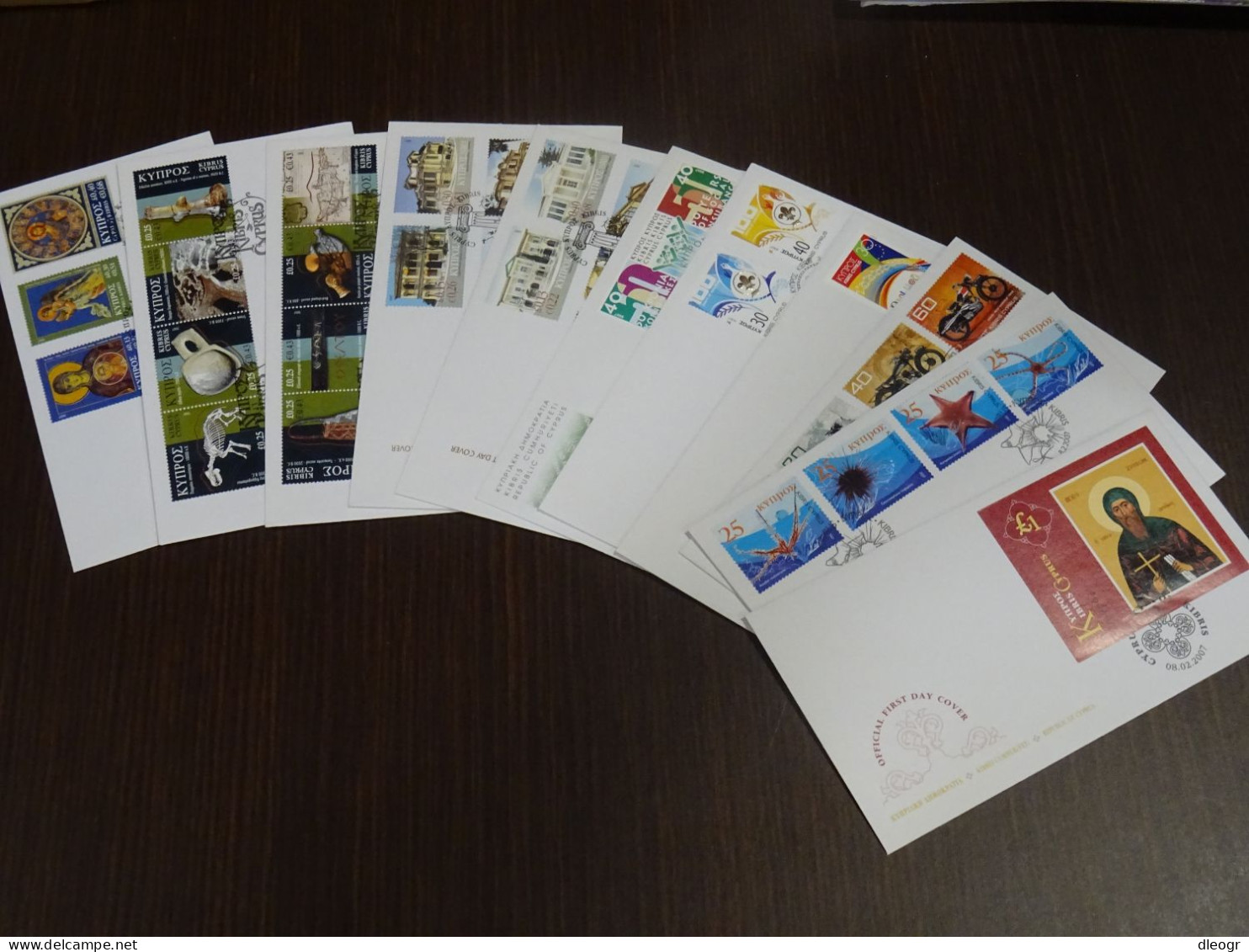 Cyprus 2007 Official Year Set FDC VF - Cartas