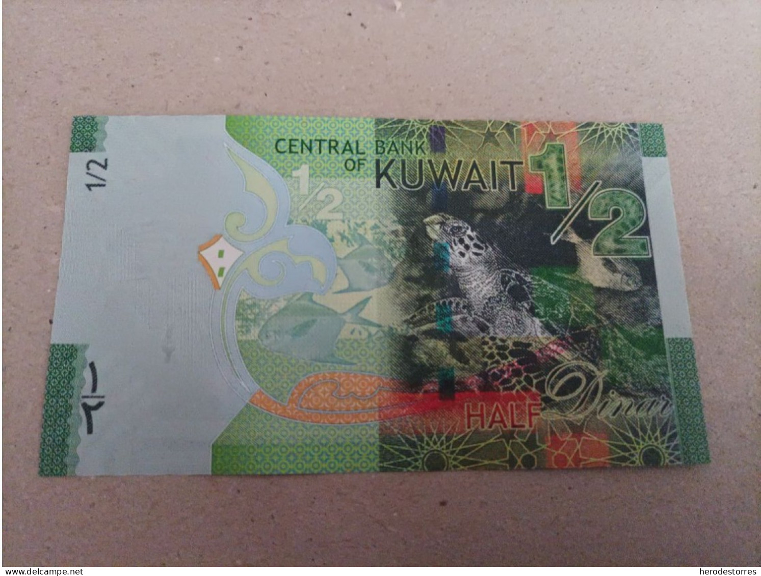 Billete De Kuwait De 1/2 De Dinar, Año 2014, UNC - Kuwait