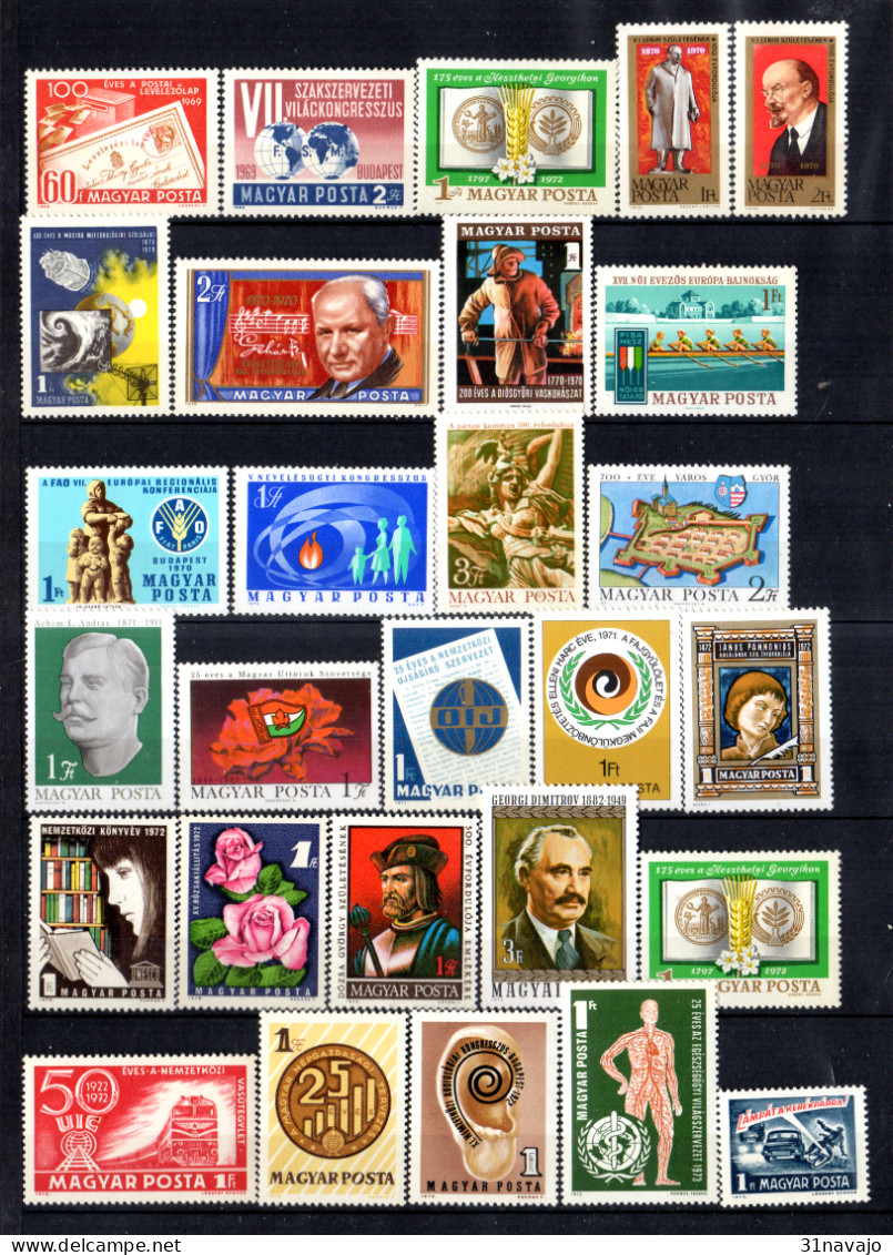 HONGRIE - Lot Timbres Neufs - Collections