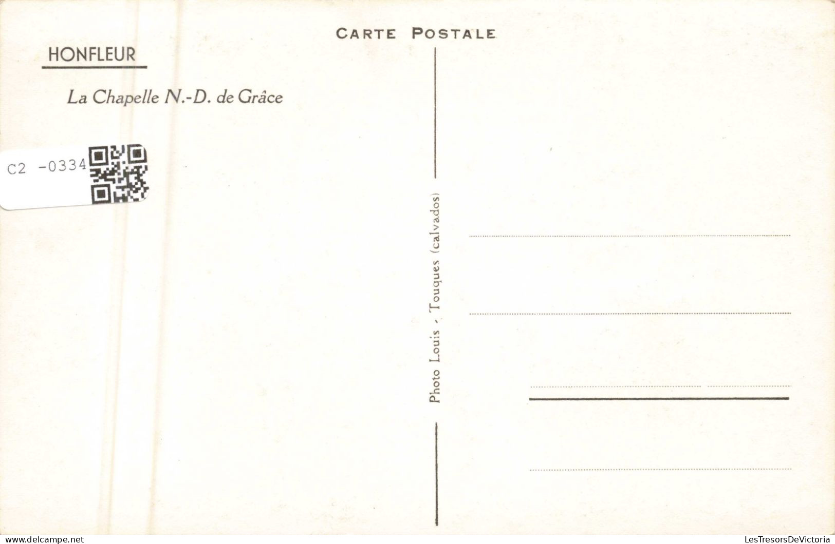 FRANCE - 14 - Honfleur - La Chapelle N.D. De Grâce - Carte Postale Ancienne - Honfleur